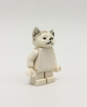 10 x CHAT BLANC accroupie/White Cat Ziyi/6251 NEUF l9 Lego 